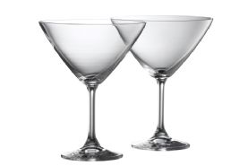 Galway Crystal Clarity Martini Glasses set of 2